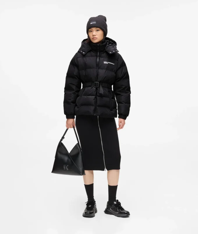 PUFFERJACKE MIT GÜRTEL PUFFERJACKE MIT GÜRTEL