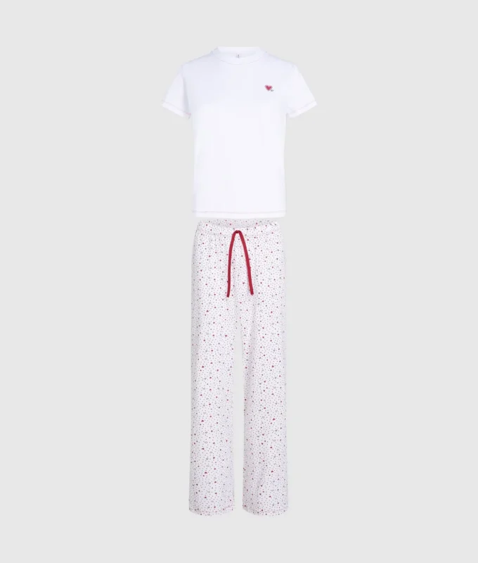 Pyjama-Set mit Herzprint Pyjama-Set mit Herzprint