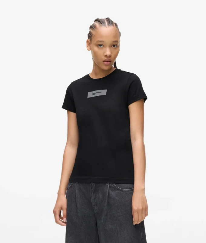 Reflektierendes Logo-T-Shirt Reflektierendes Logo-T-Shirt