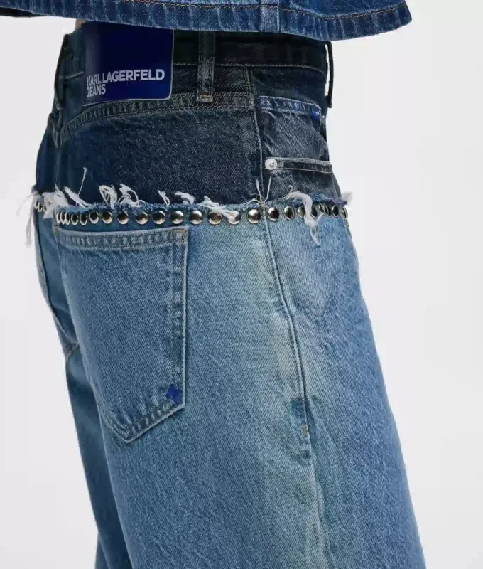 Relaxed-Fit-Jeans mit Farbblock Relaxed-Fit-Jeans mit Farbblock