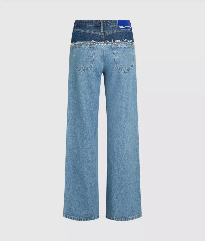 Relaxed-Fit-Jeans mit Farbblock Relaxed-Fit-Jeans mit Farbblock