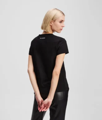 RHINESTONE IKON CHOUPETTE T-SHIRT MIT V-AUSSCHNITT RHINESTONE IKON CHOUPETTE T-SHIRT MIT V-AUSSCHNITT