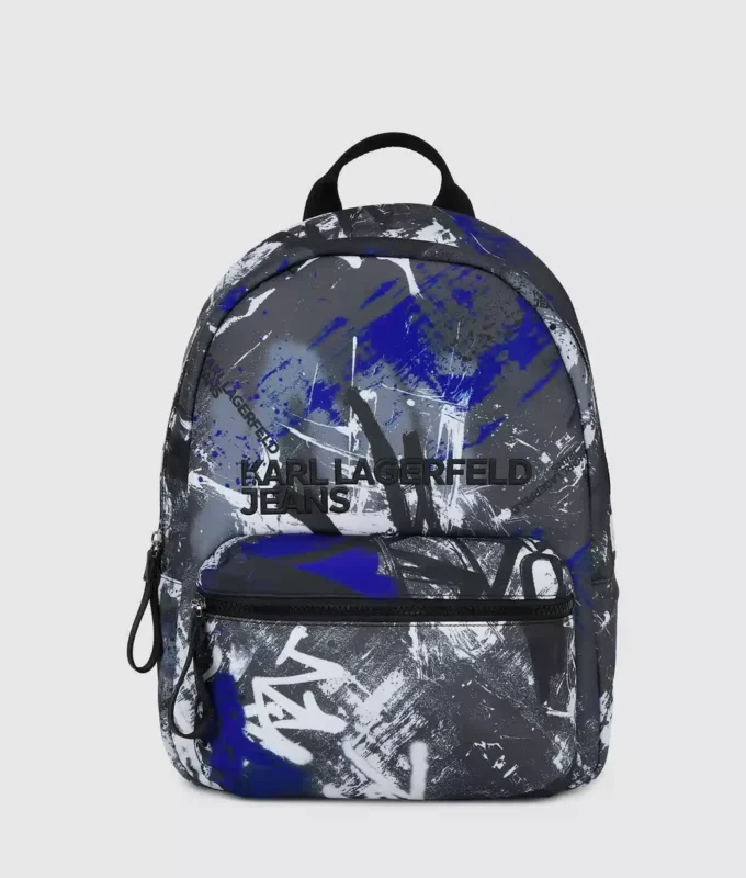 Rucksack mit Graffiti-Print Rucksack mit Graffiti-Print
