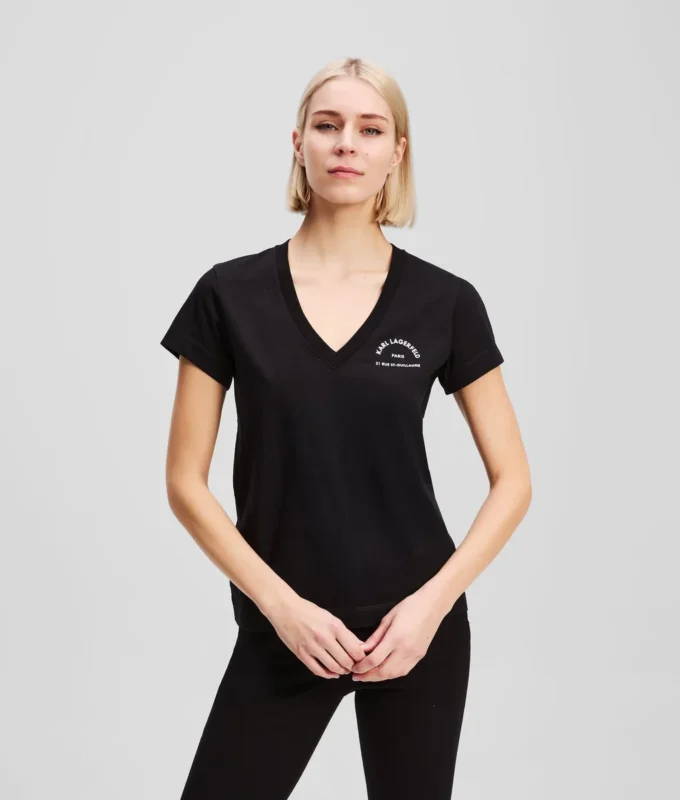 RUE ST-GUILLAUME T-SHIRT MIT V-AUSSCHNITT RUE ST-GUILLAUME T-SHIRT MIT V-AUSSCHNITT