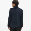 Samtjacke mit hohem Stehkragen Samtjacke mit hohem Stehkragen