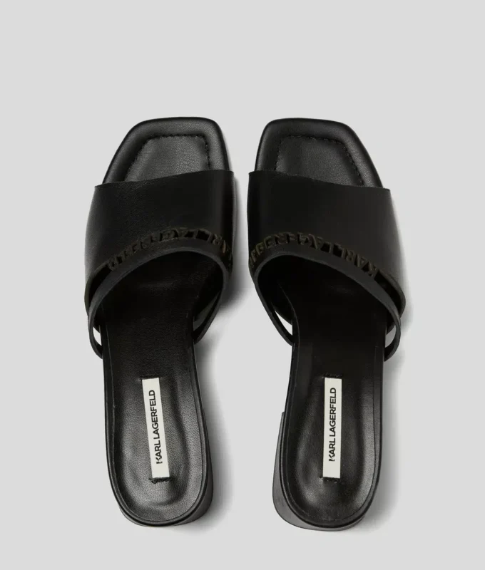 SANDALEN MIT AUSGESCHNITTENEM ABSATZ SANDALEN MIT AUSGESCHNITTENEM ABSATZ