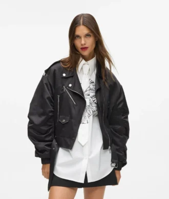 Satin-Bomberjacke