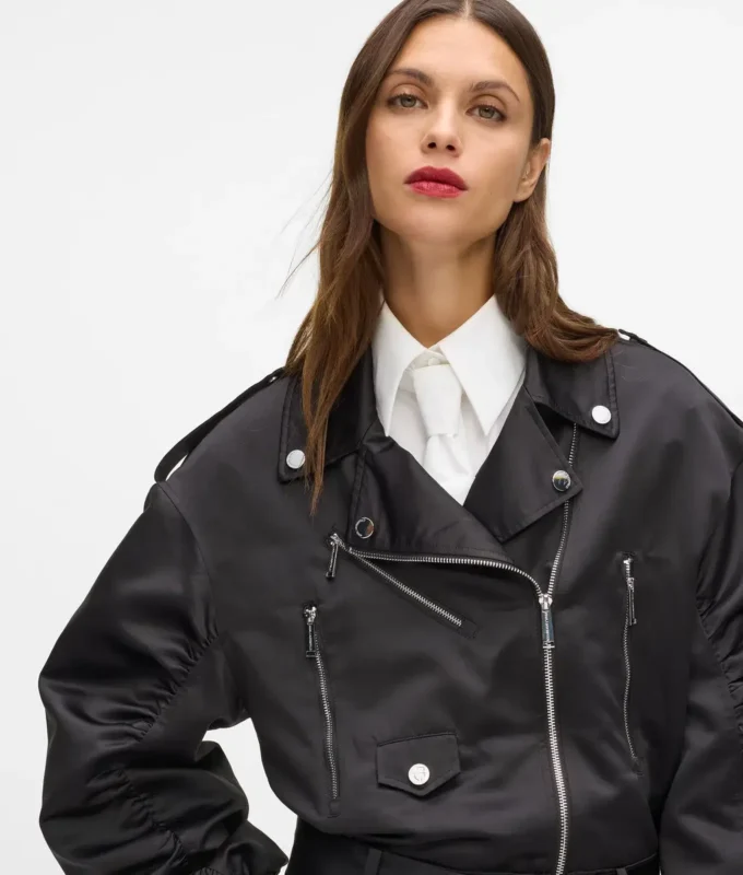 Satin-Bomberjacke Satin-Bomberjacke