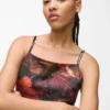 Satin-Kleid mit Allover-Print Satin-Kleid mit Allover-Print