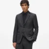 Satin-Kragen-Blazer Satin-Kragen-Blazer