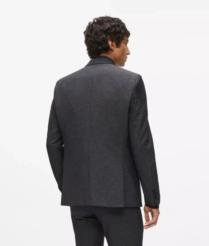 Satin-Kragen-Blazer Satin-Kragen-Blazer