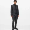 Satin-Kragen-Blazer Satin-Kragen-Blazer