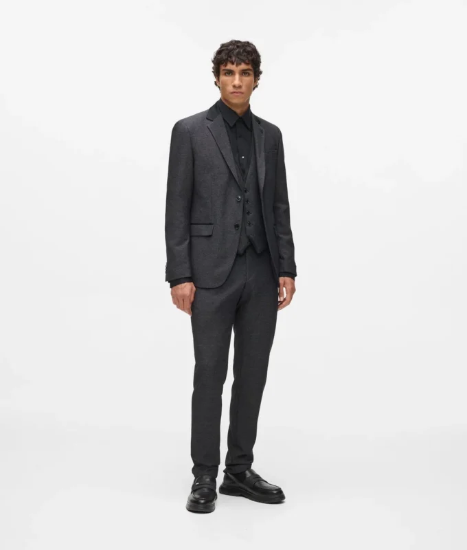 Satin-Kragen-Blazer Satin-Kragen-Blazer