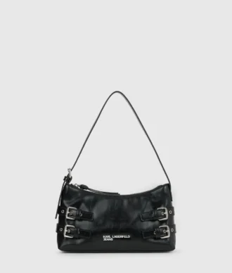 Schultertasche mit Schnallen Schultertasche mit Schnallen