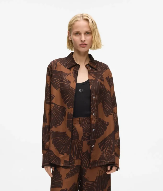 Shirt mit Fächerprint Shirt mit Fächerprint