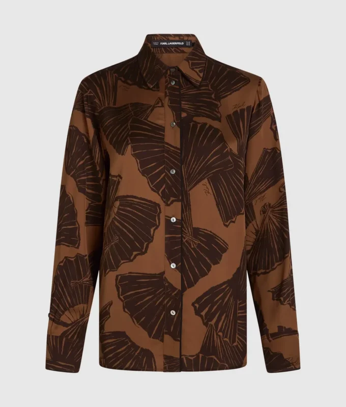 Shirt mit Fächerprint Shirt mit Fächerprint
