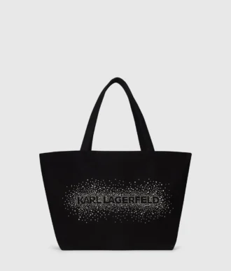 Shopper mit Strass-Logo Shopper mit Strass-Logo