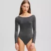 Signature-Bodysuit mit langen Ärmeln