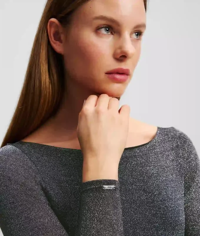 Signature-Bodysuit mit langen Ärmeln