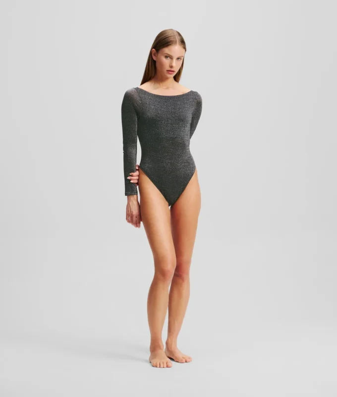 Signature-Bodysuit mit langen Ärmeln