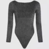 Signature-Bodysuit mit langen Ärmeln