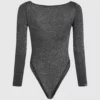 Signature-Bodysuit mit langen Ärmeln