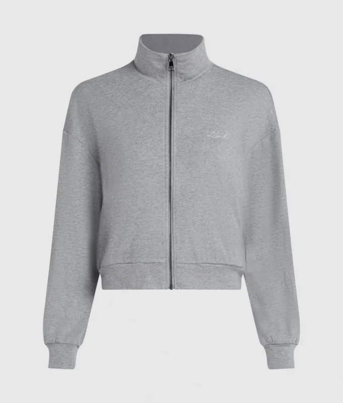 Signature Lounge-Sweatshirt mit Reißverschluss Signature Lounge-Sweatshirt mit Reißverschluss