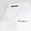 SIGNATURE V-NECK RUCHED T-SHIRT