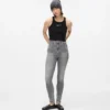Skinny-Jeans mit hoher Taille