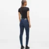 Skinny-Jeans mit hoher Taille