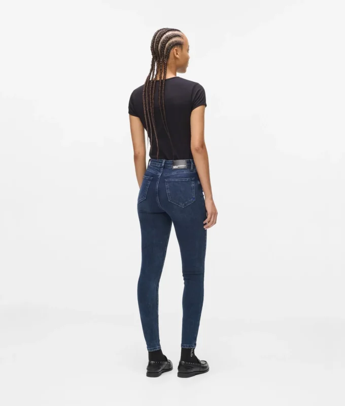 Skinny-Jeans mit hoher Taille