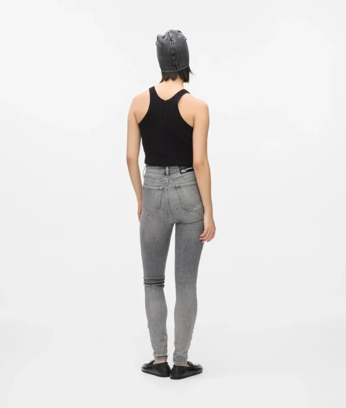 Skinny-Jeans mit hoher Taille