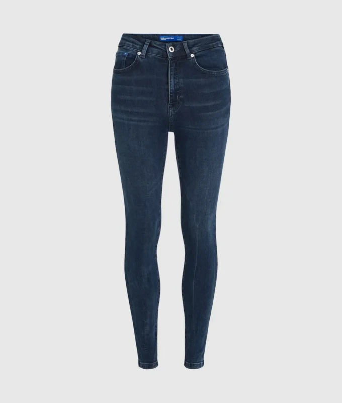 Skinny-Jeans mit hoher Taille