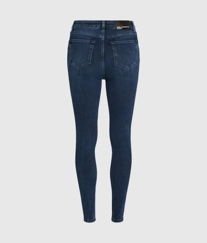 Skinny-Jeans mit hoher Taille