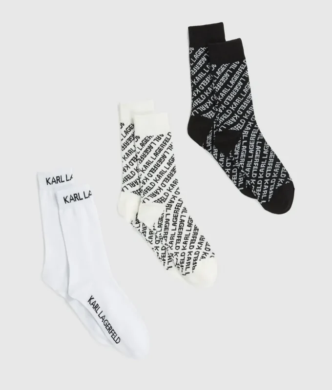 Socken mit durchgehendem Logo – 3er-Pack Socken mit durchgehendem Logo – 3er-Pack
