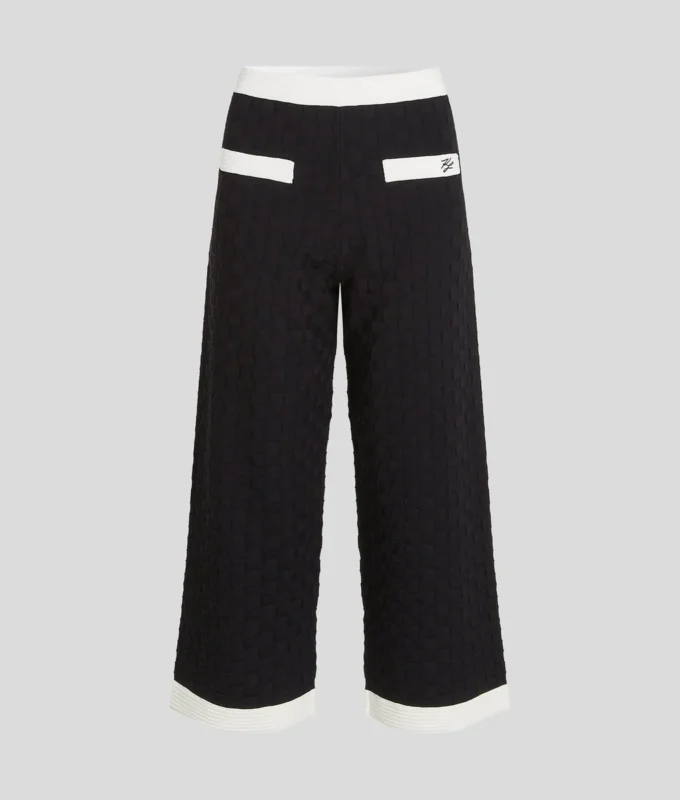 STRICKHOSE MIT KONTRASTSTREIFEN