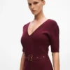Strickkleid mit Gürtel Strickkleid mit Gürtel