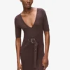 Strickkleid mit Gürtel Strickkleid mit Gürtel
