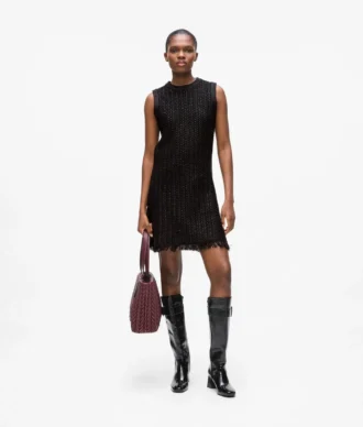 Strukturiertes Strickkleid