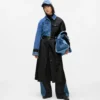 Trenchcoat mit Denim-Einsätzen Trenchcoat mit Denim-Einsätzen