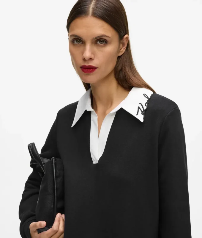 Sweatshirt mit charakteristischem Kragen