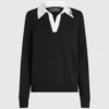 Sweatshirt mit charakteristischem Kragen