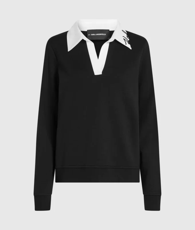 Sweatshirt mit charakteristischem Kragen
