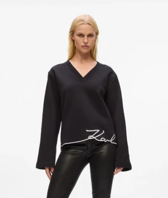 Sweatshirt mit charakteristischem Saum