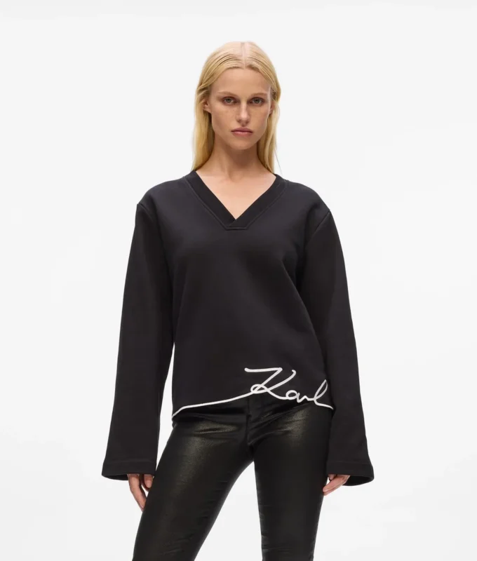 Sweatshirt mit charakteristischem Saum