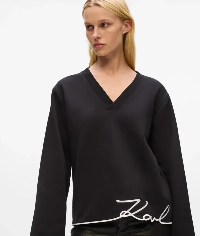 Sweatshirt mit charakteristischem Saum