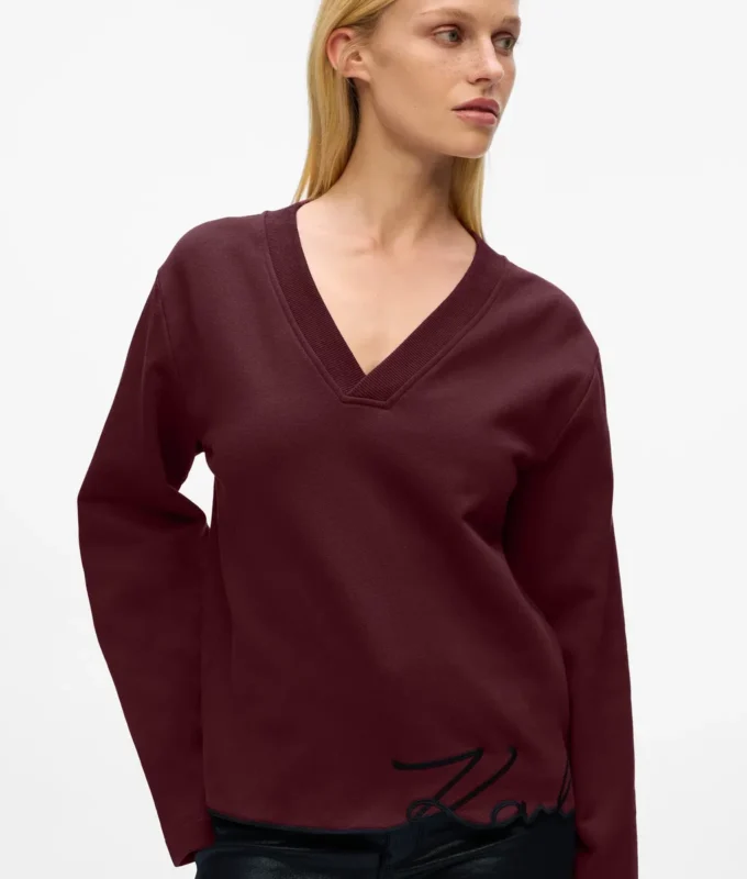 Sweatshirt mit charakteristischem Saum