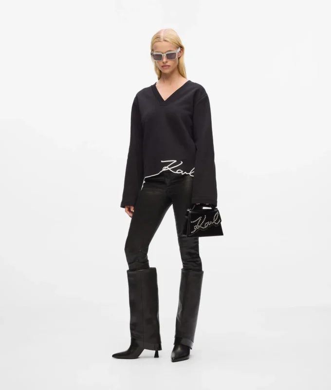 Sweatshirt mit charakteristischem Saum