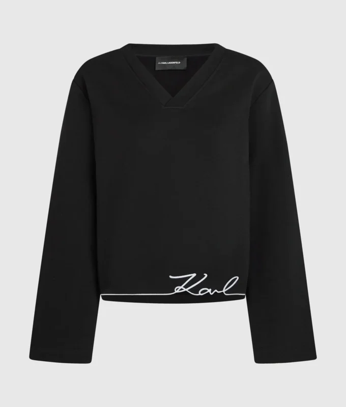 Sweatshirt mit charakteristischem Saum