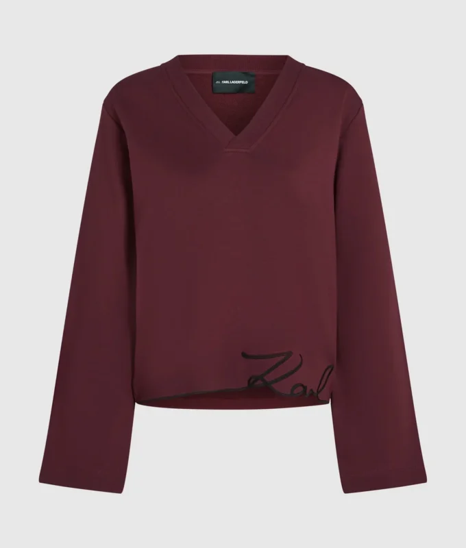 Sweatshirt mit charakteristischem Saum